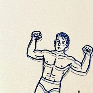 Le beau nageur à Pise
